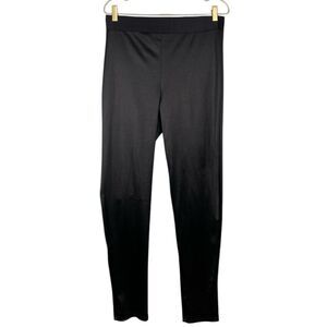 Haute Monde Womens Pants XL Black Shiny Skinny Leg Grunge 369